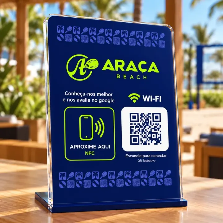 Plaquinha NFC Araçá Beach